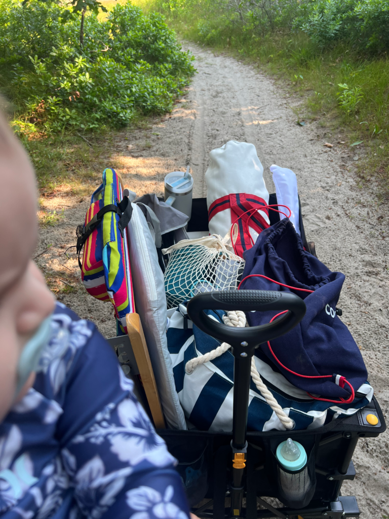 Baby beach day