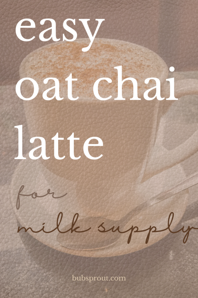 chai lactation latte