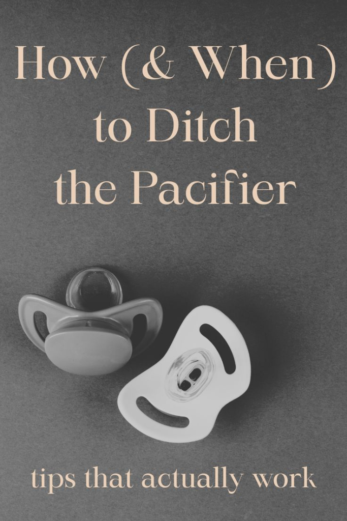 ditch the pacifier